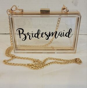 BRIDESMAID CLEAR CROSSBODY HANDBAG